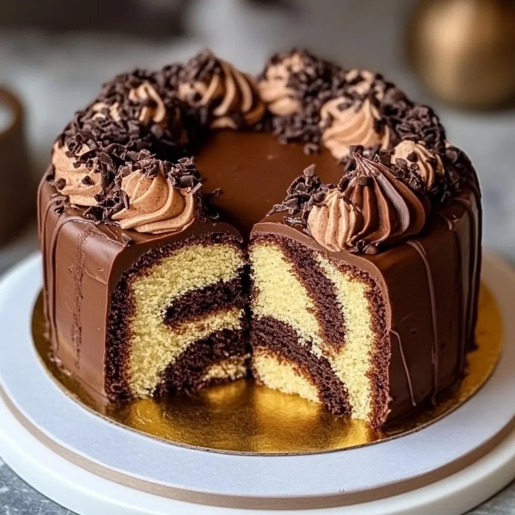 Cake marbré au chocolat ultra moelleux