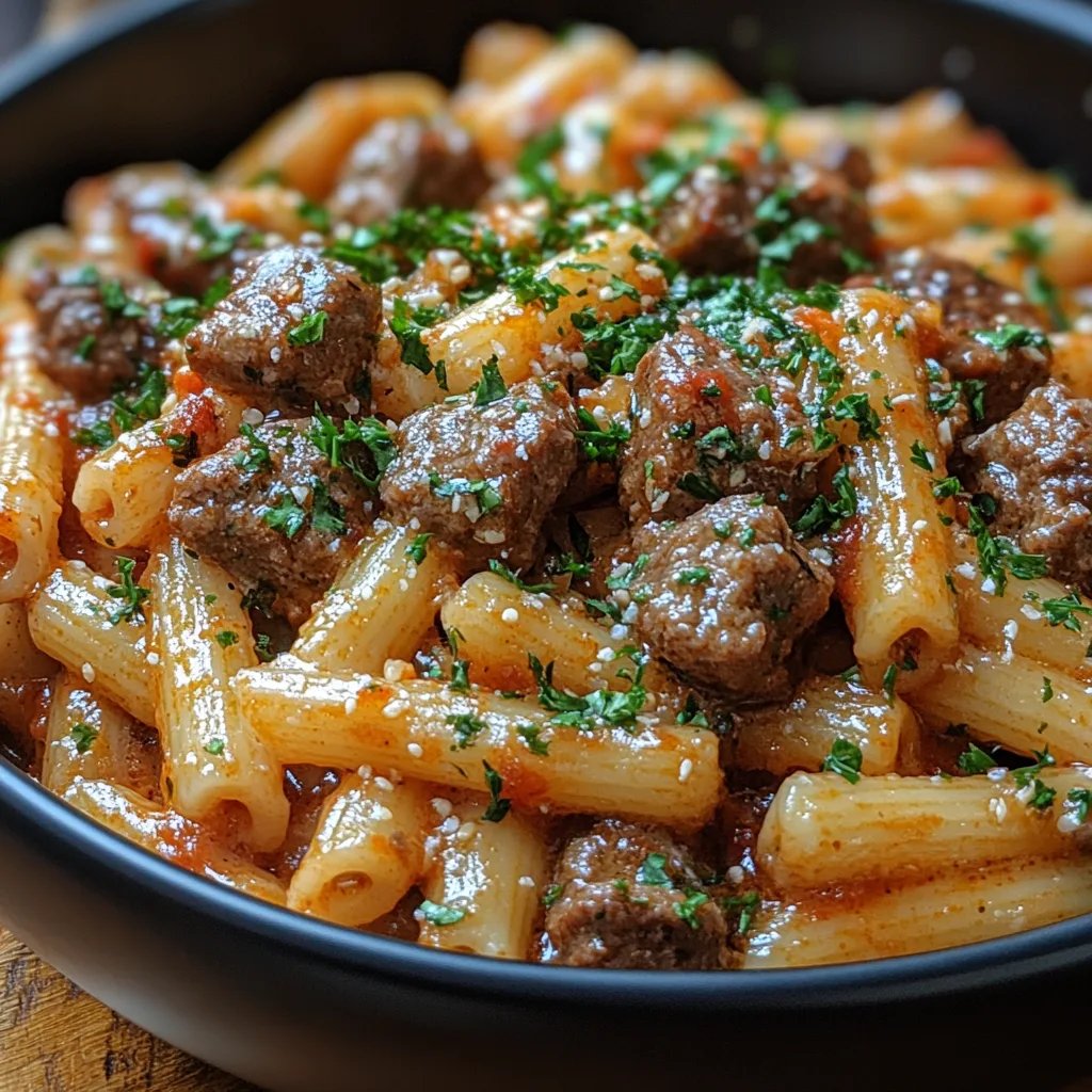 Pâtes crémeuses au bœuf : Une Recette Incroyablement Ultime Pour 4 Personnes