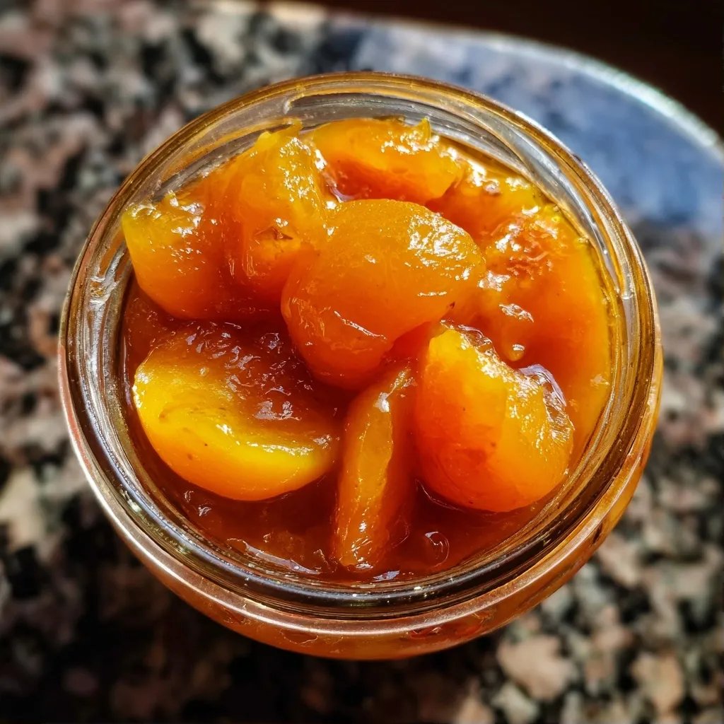 Compote abricot vanille froide