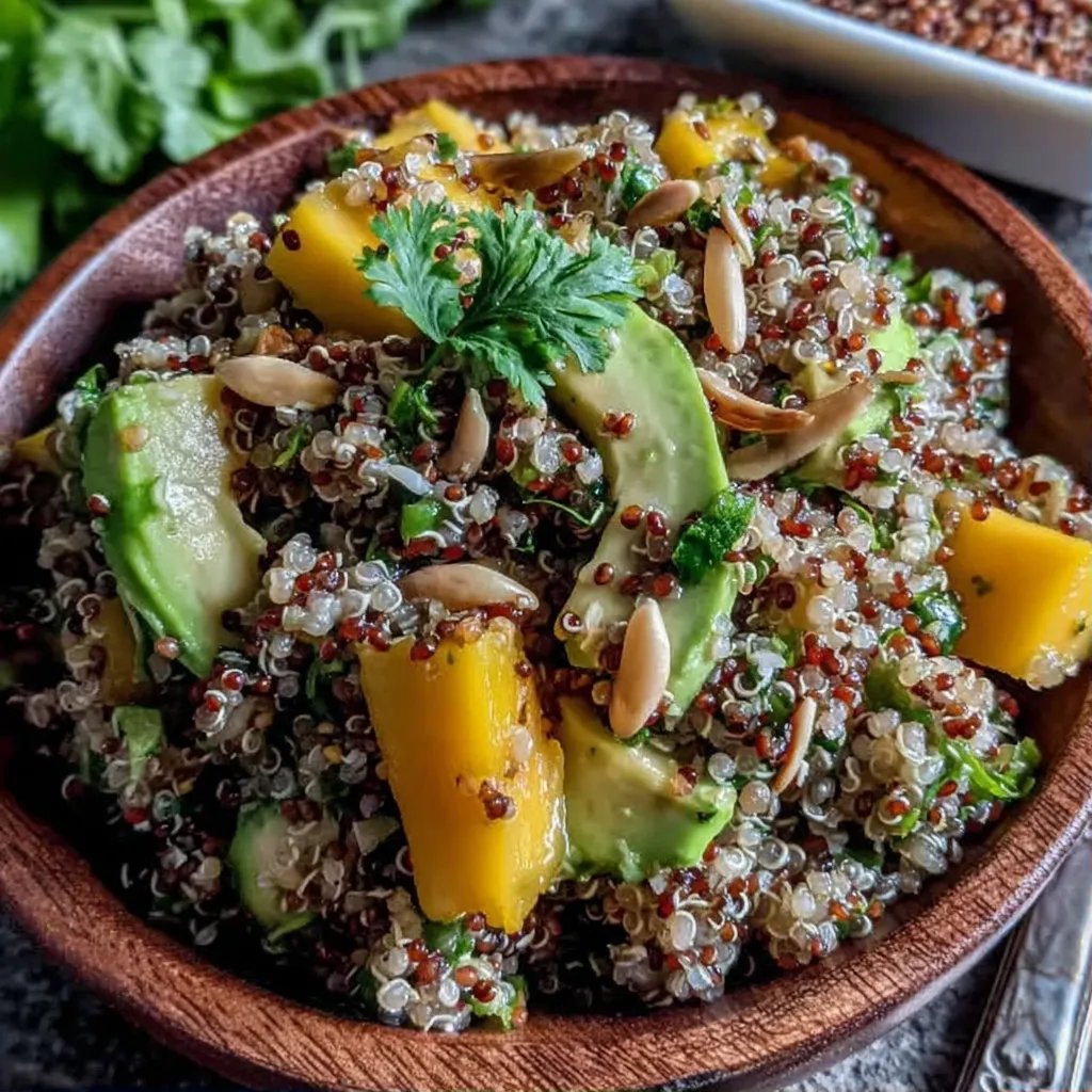 Salade quinoa mangue avocat