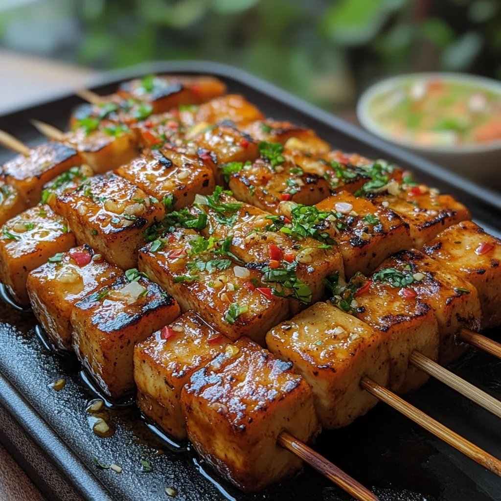 Satay de Tofu aux Cacahuètes : Une Recette Incroyable Ultime