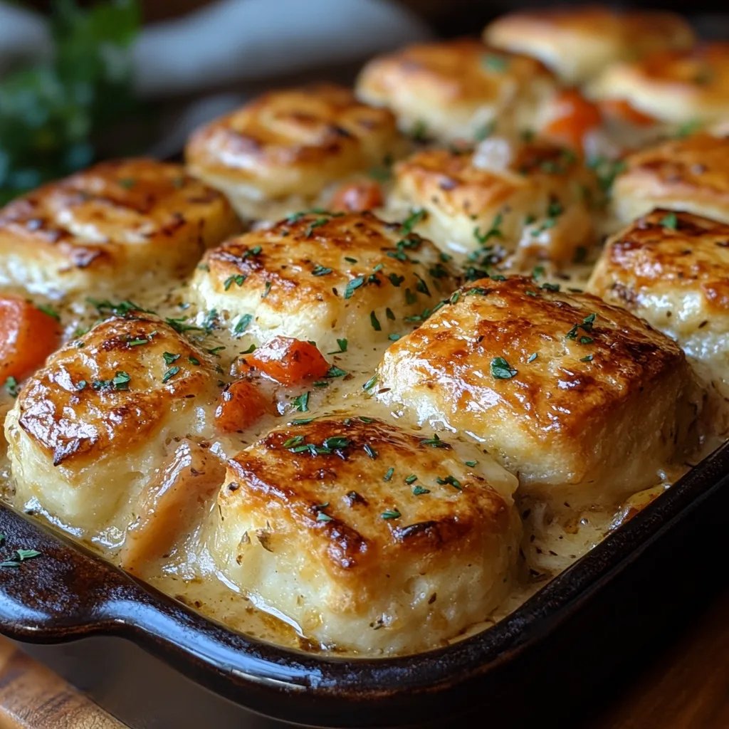 Tourte au Poulet aux Biscuits Façon Red Lobster : Une Recette Incroyable Ultime