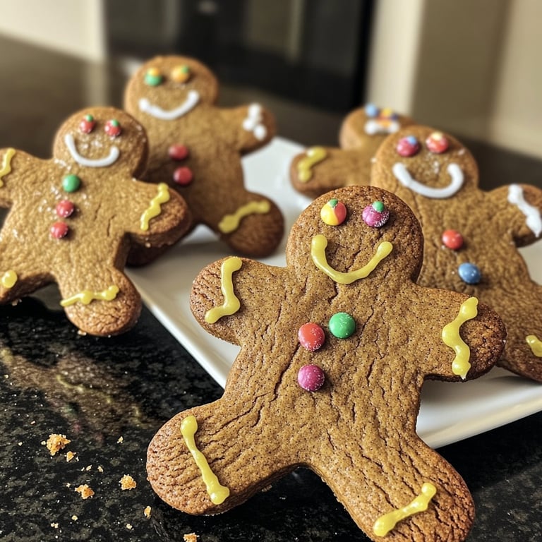 De délicieux petits bonshommes en pain d’épices pour Noël