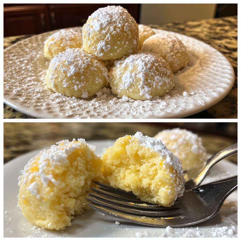 Polvorones au citron — ou plutôt, petites citronnées
