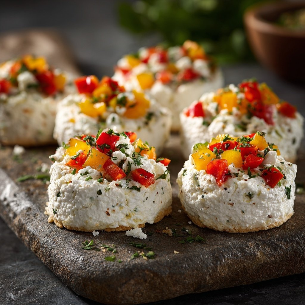 En‑cas relevés au cottage cheese