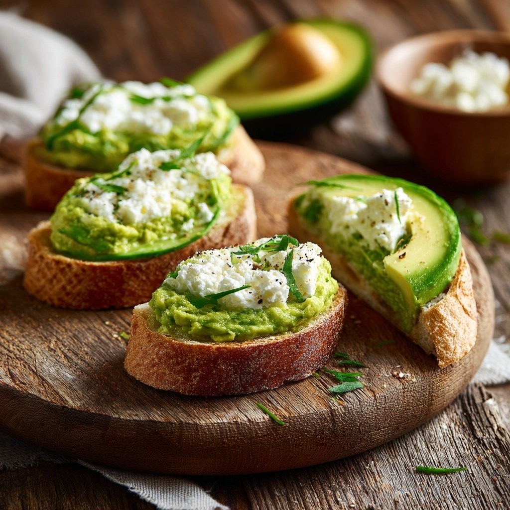 Bouchée d’avocat farcie au cottage cheese