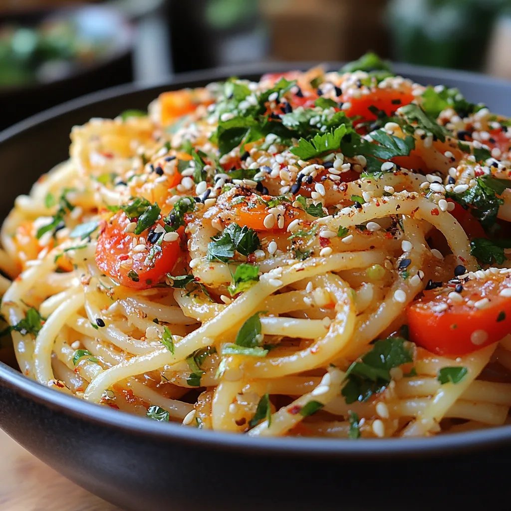 Salade de Spaghettis Thaï Épicée : Une Recette Incroyable Ultime