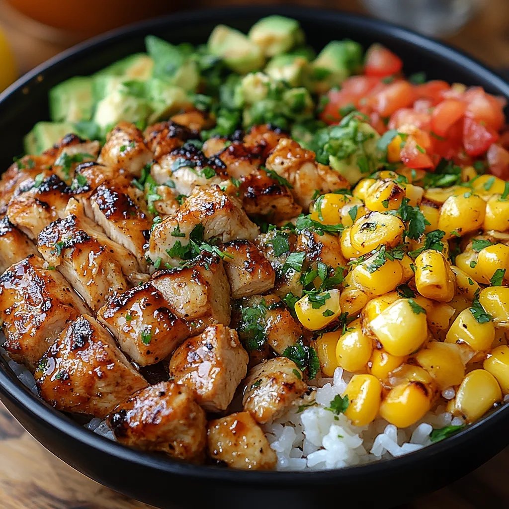 Bol de Riz au Poulet et Maïs Grillé : Une Recette Incroyable Ultime