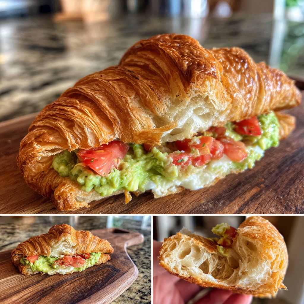 Sandwich glace croissant levain