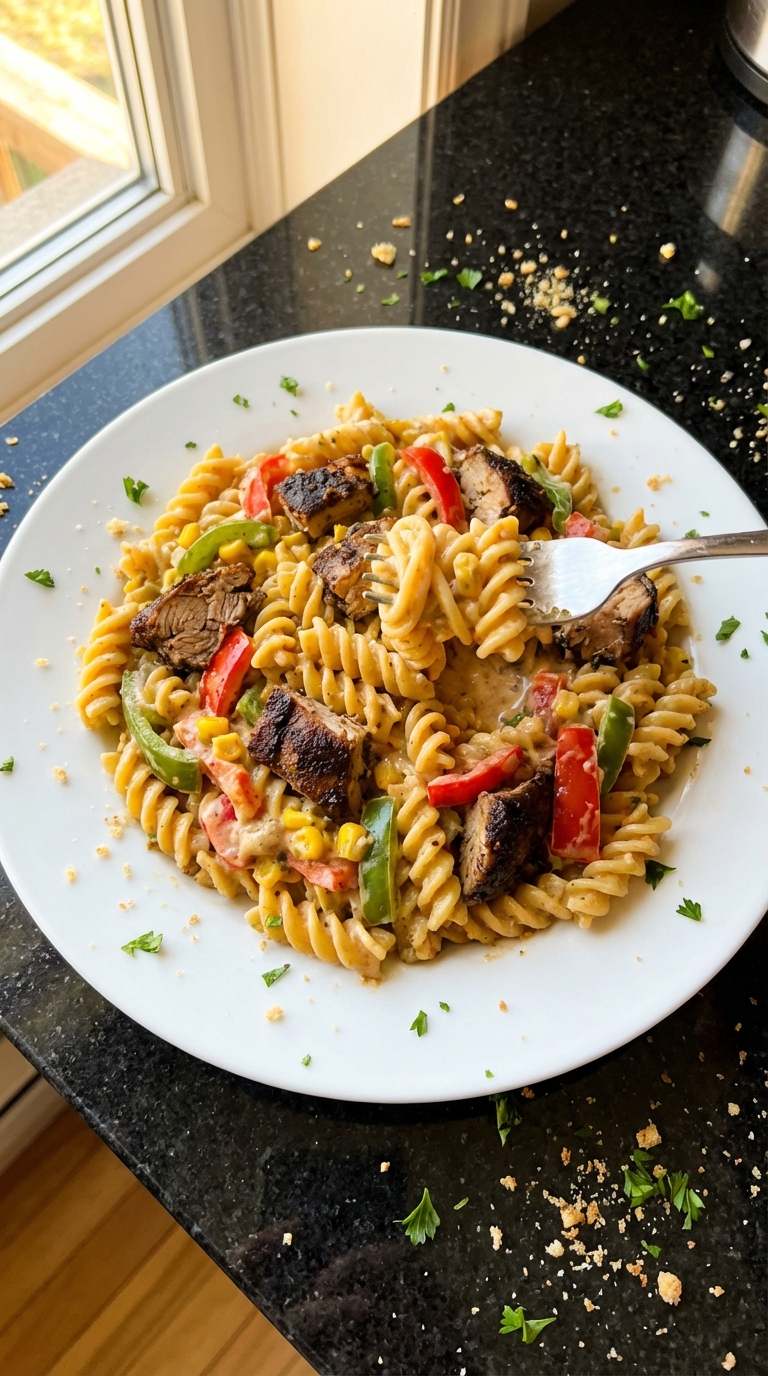 Pâtes Rasta Jamaïcaines Copieuses