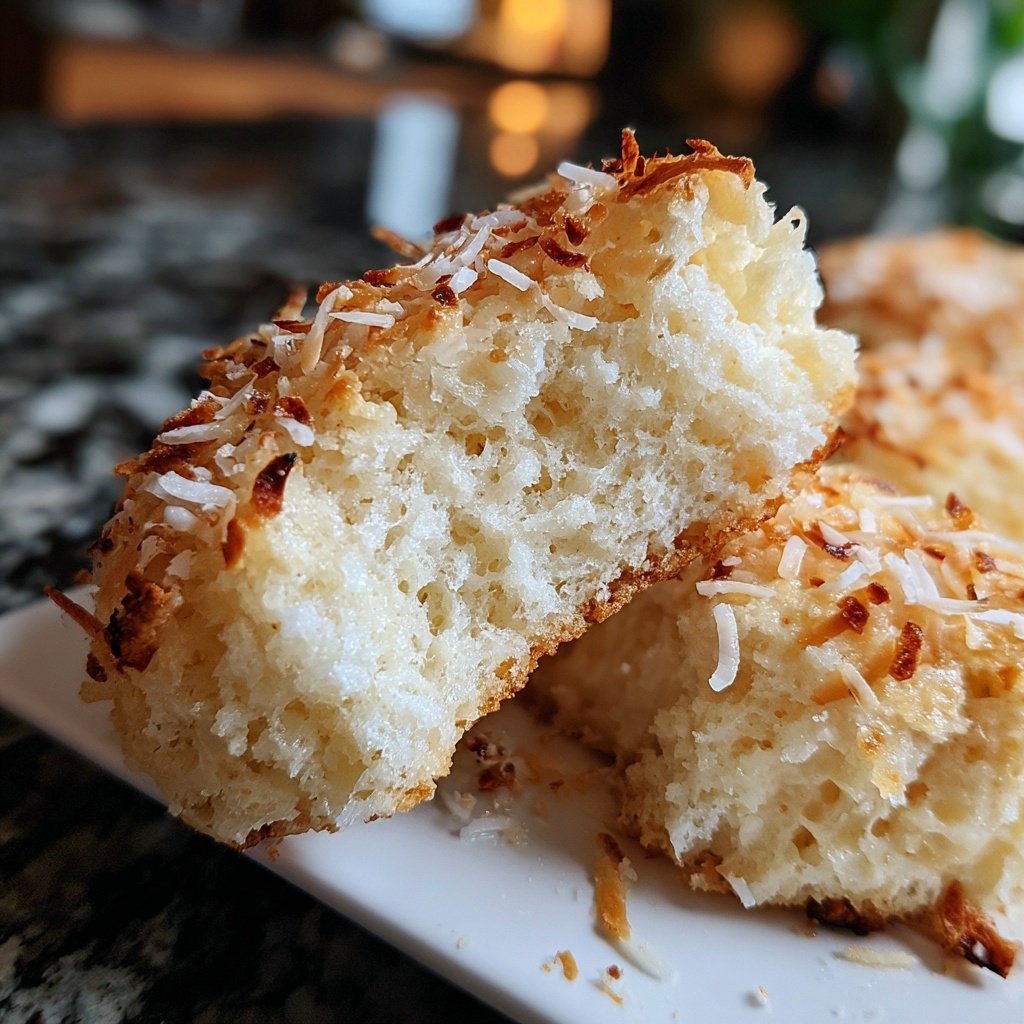 Pain sucré hawaïen à la noix de coco