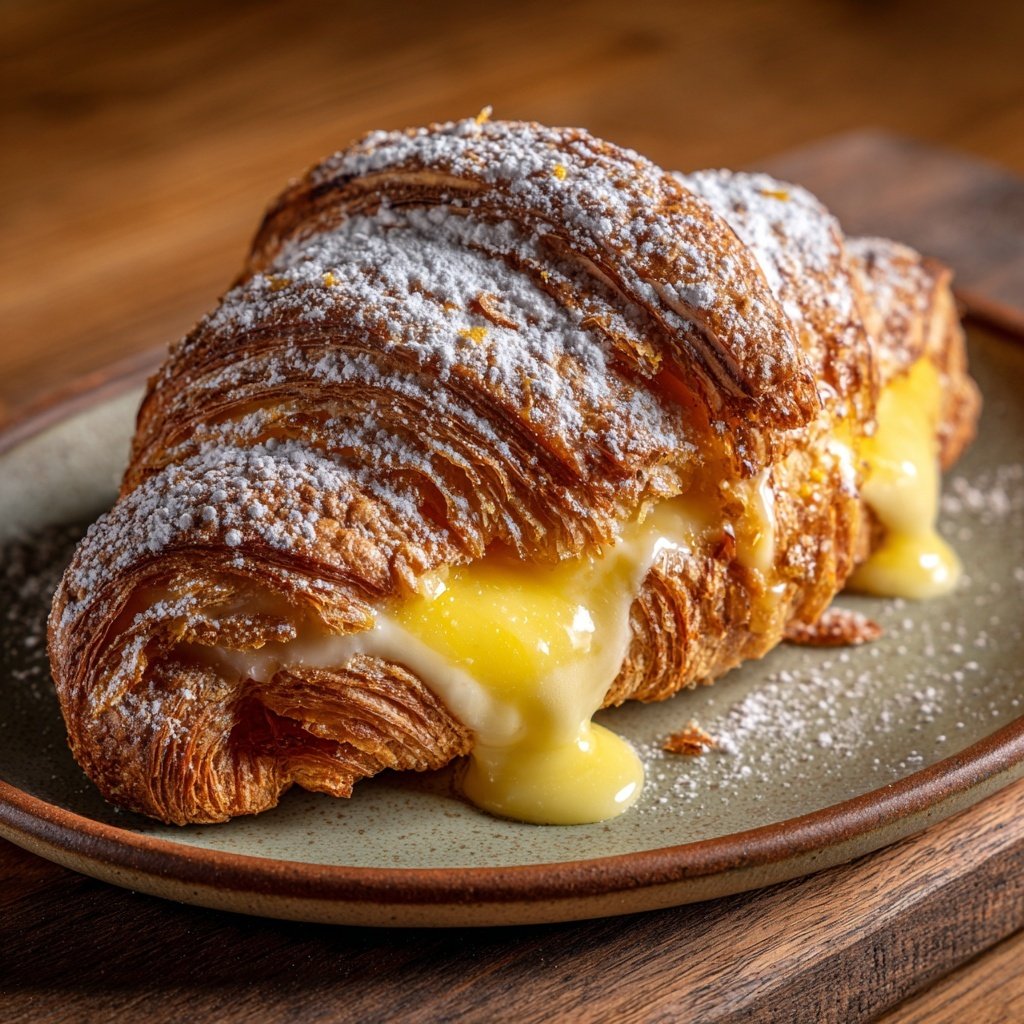 Délice de croissant au zeste de citron