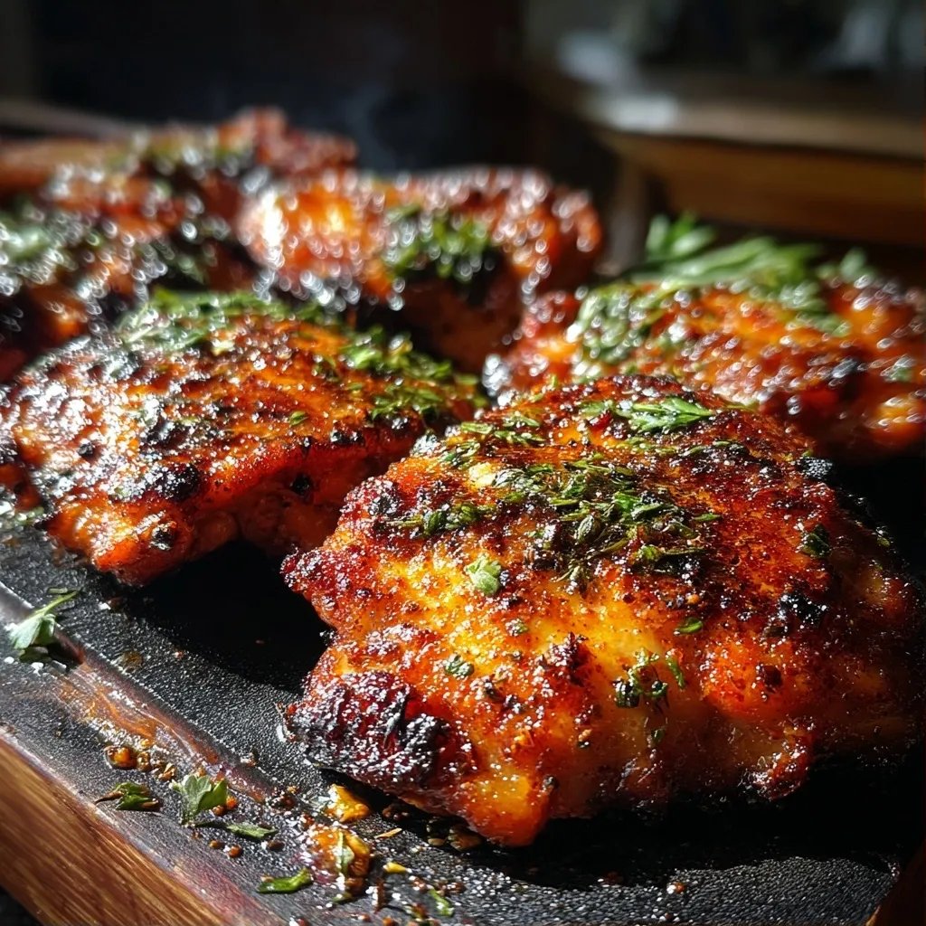 Cuisses de poulet épicées
