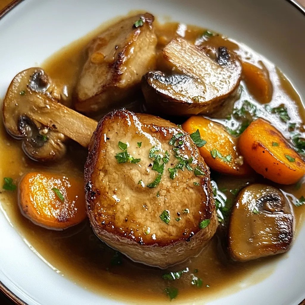 Poêlée de Porc Crémeuse aux Champignons et Carottes : Une Recette Incroyable Ultime