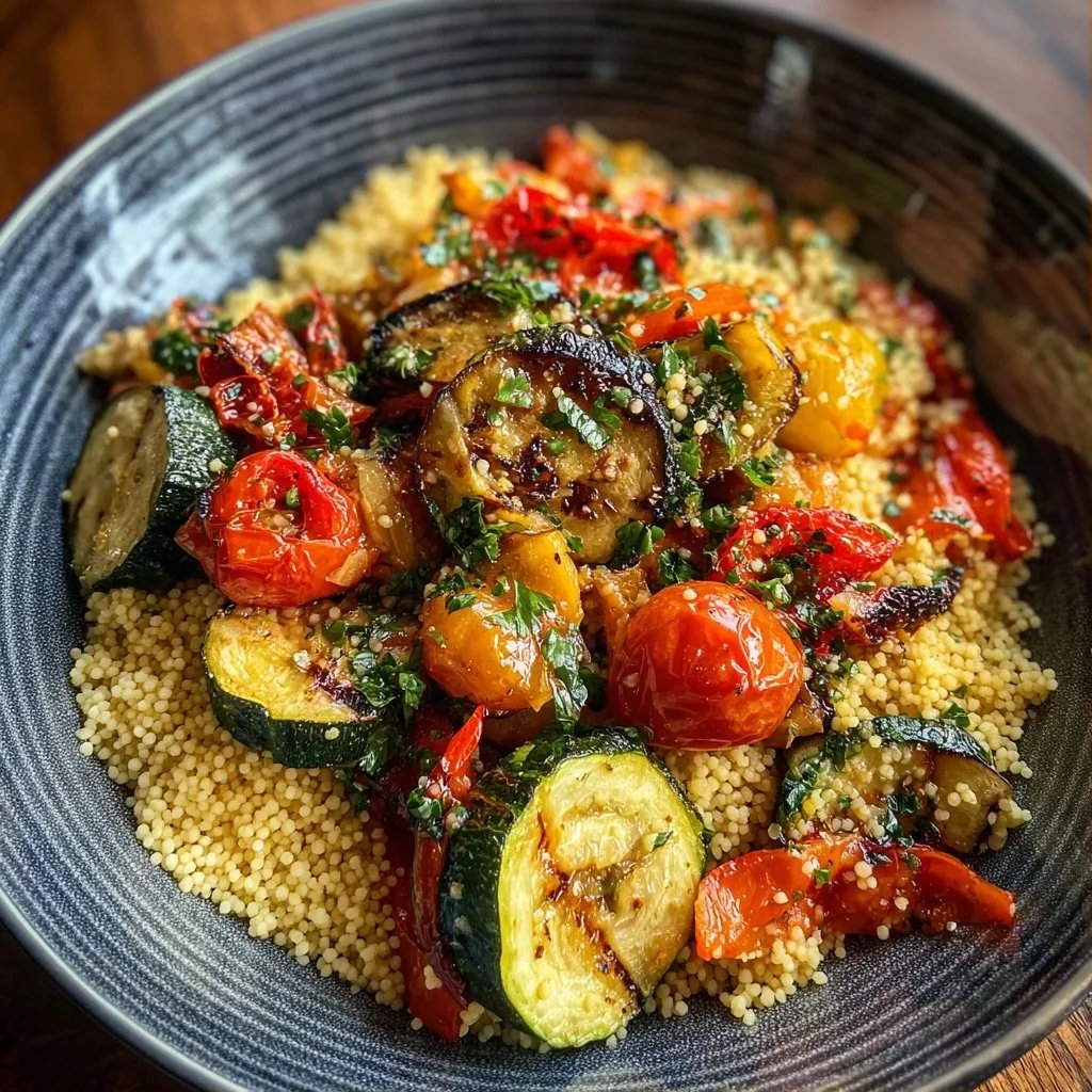 Couscous perlé légumes grillés