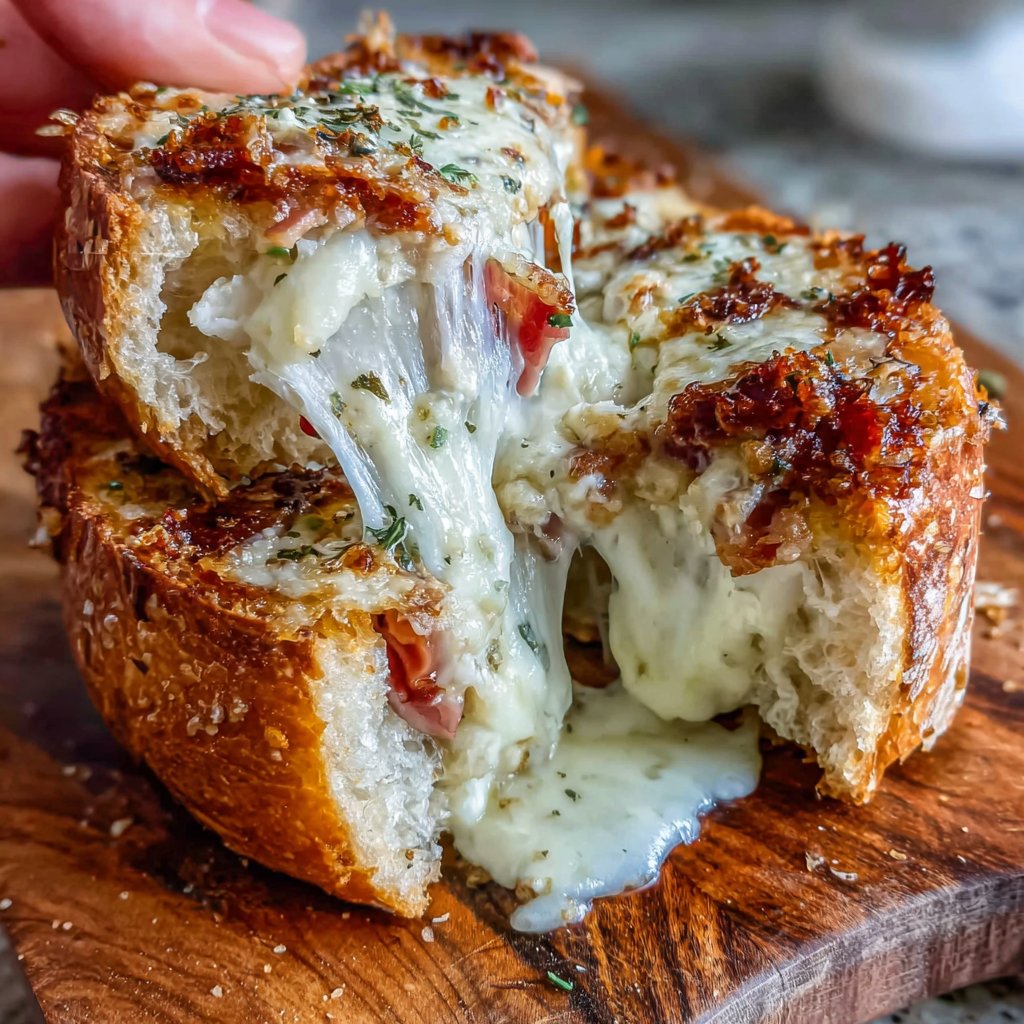 Sourdough jambon fromage savoureux