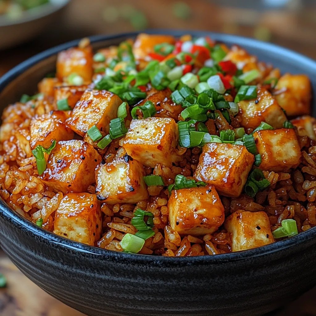 Riz Frit Végétalien au Gochujang et Tofu : Une Recette Incroyable Ultime