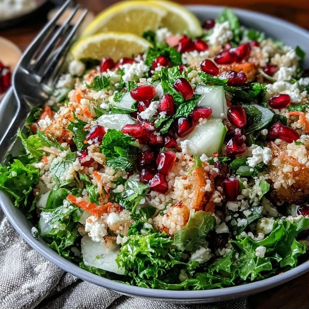 Salade boulgour menthe grenade