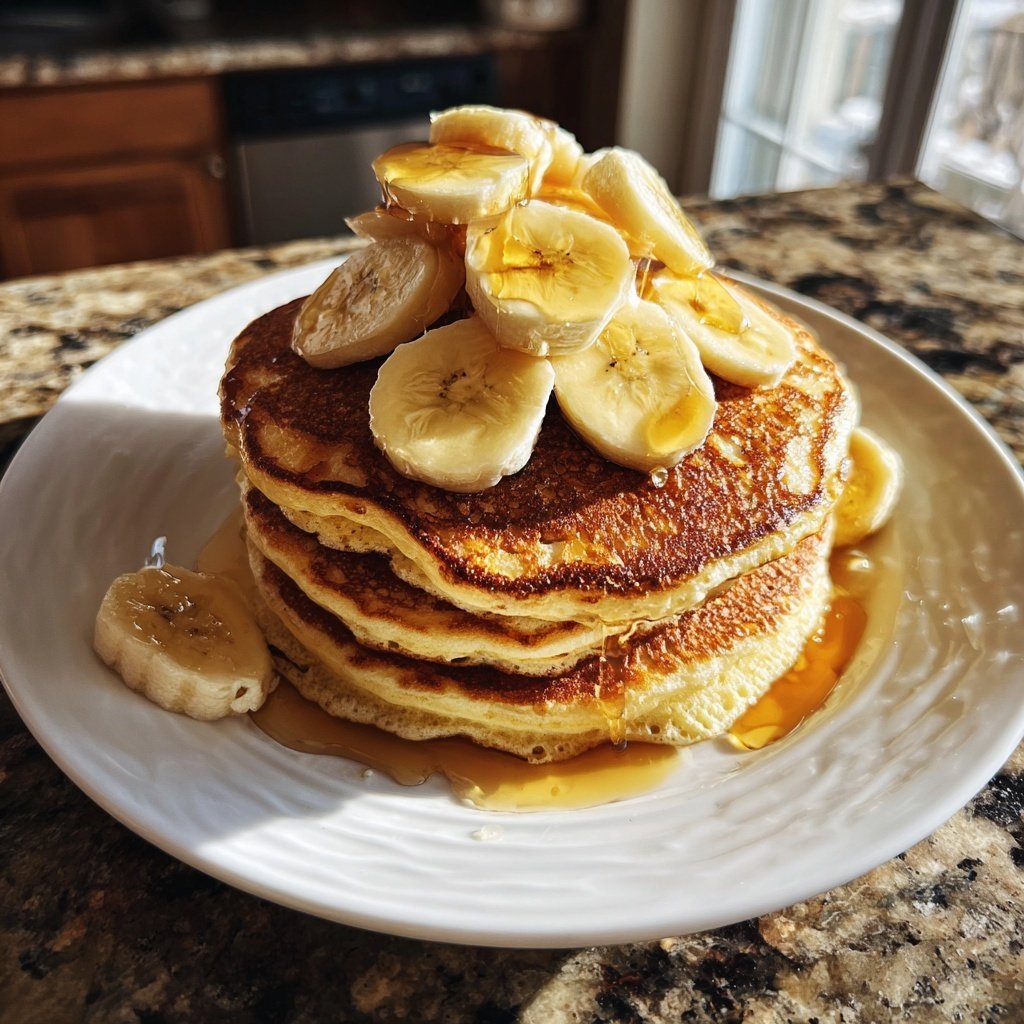 Pancakes banane avoine mixeur facile