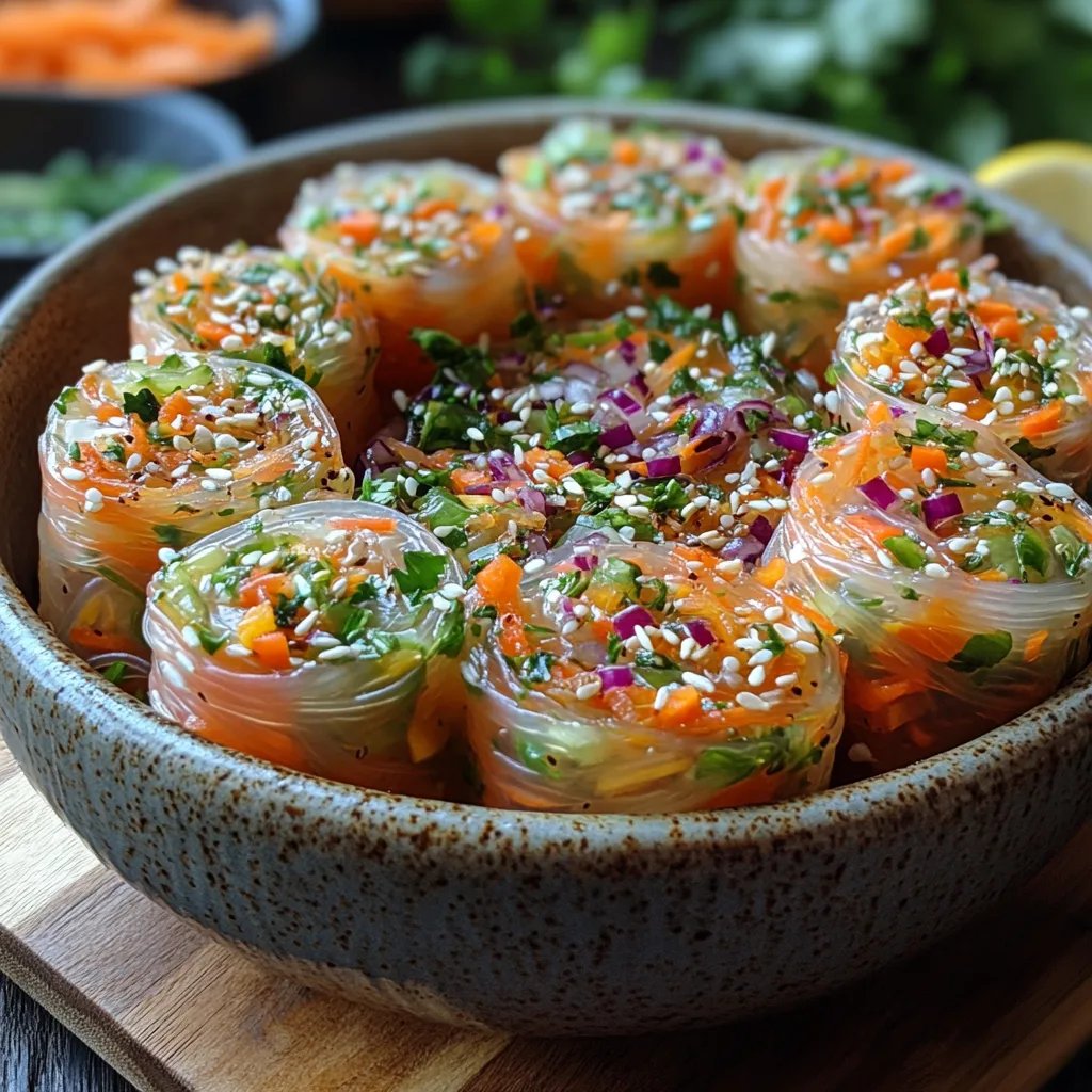 Salade de Rouleaux de Printemps au Gingembre Épicé : Une Recette Incroyable Ultime