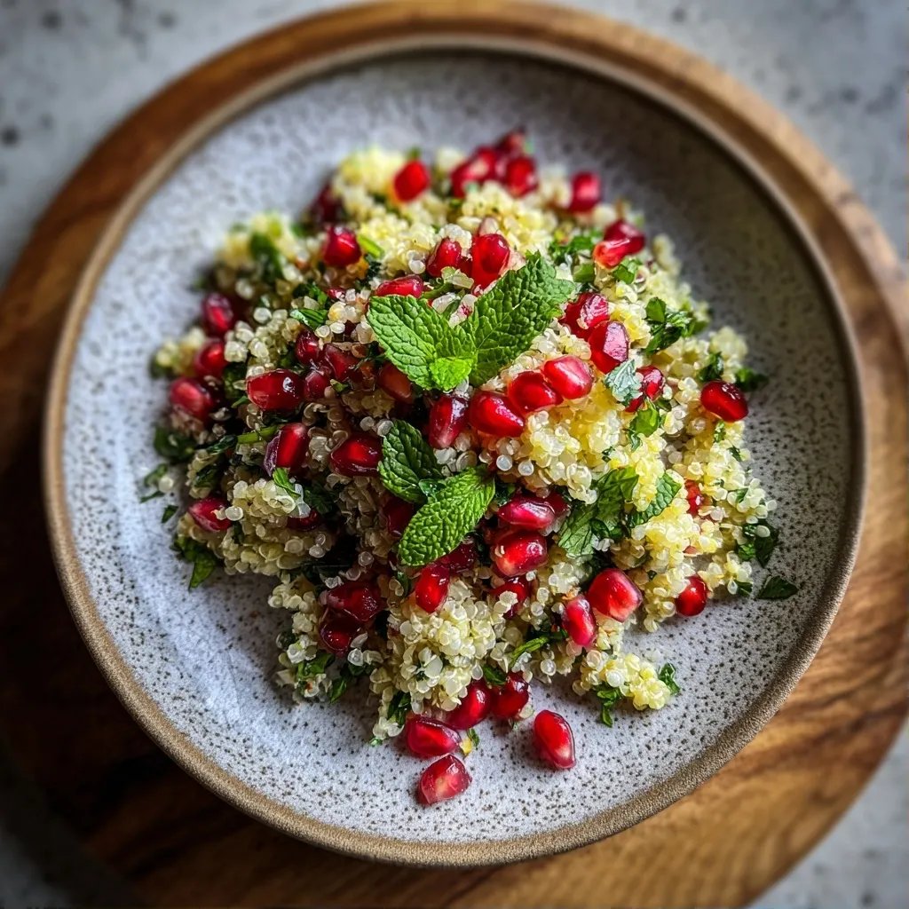 Taboulé quinoa grenade menthe