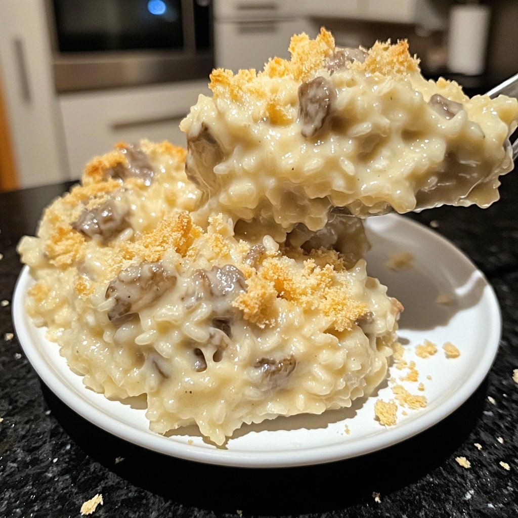 Coquillettes façon risotto aux cèpes