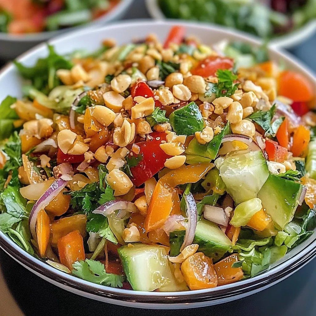 Facile Salade Thaï aux Cacahuètes : Une Recette Incroyable Ultime