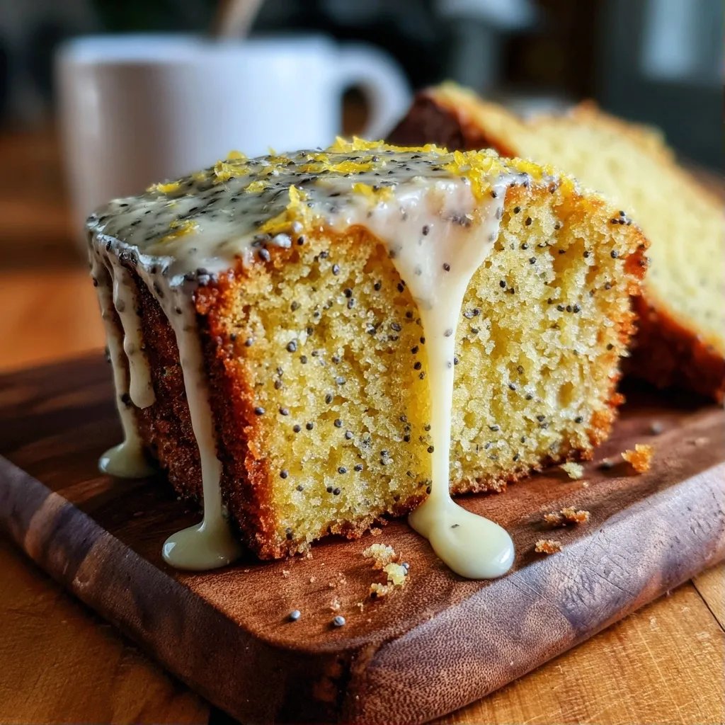 Cake citron pavot moelleux