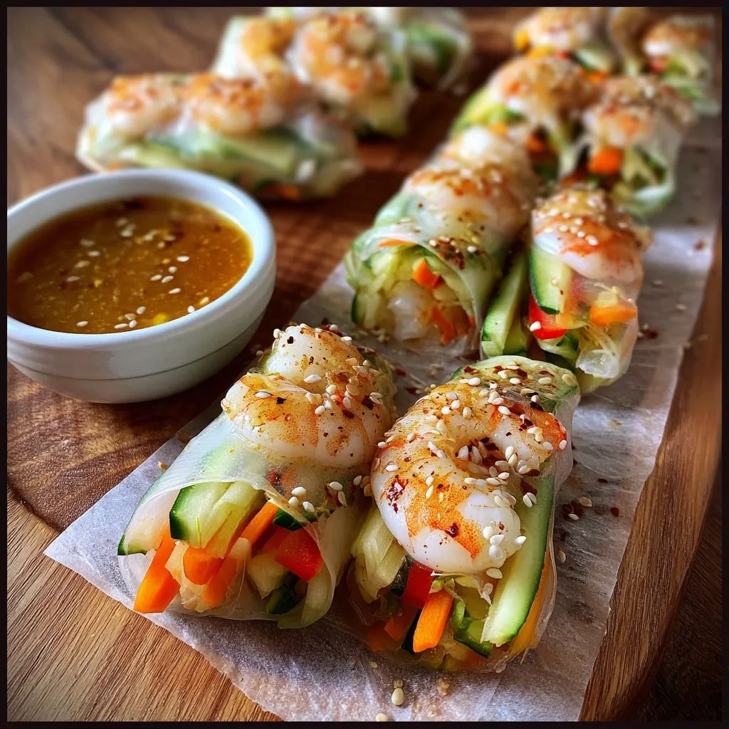 Rouleaux de printemps crevettes