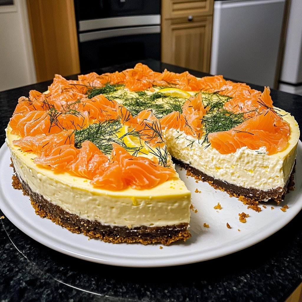 Cheesecake au saumon fumé