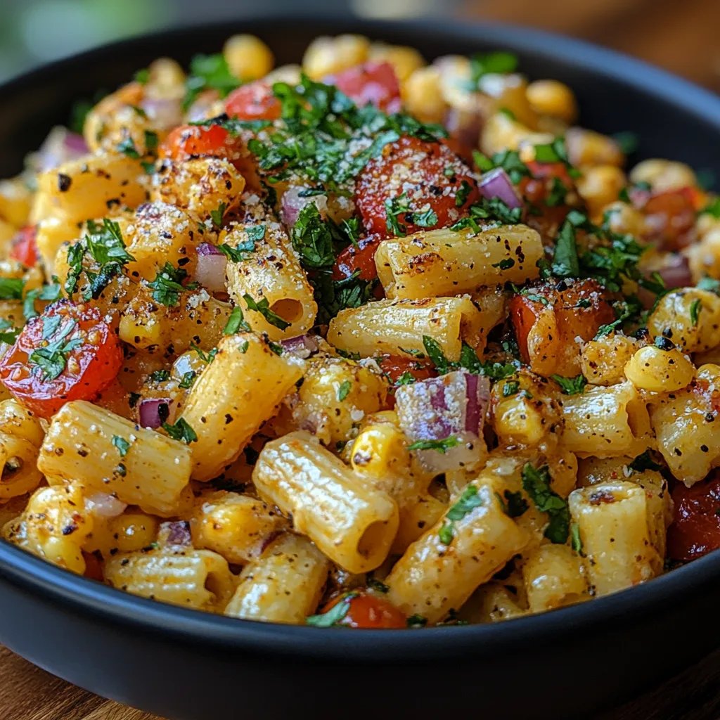 Salade de pâtes saine au maïs de rue : Une Recette Incroyable Ultime