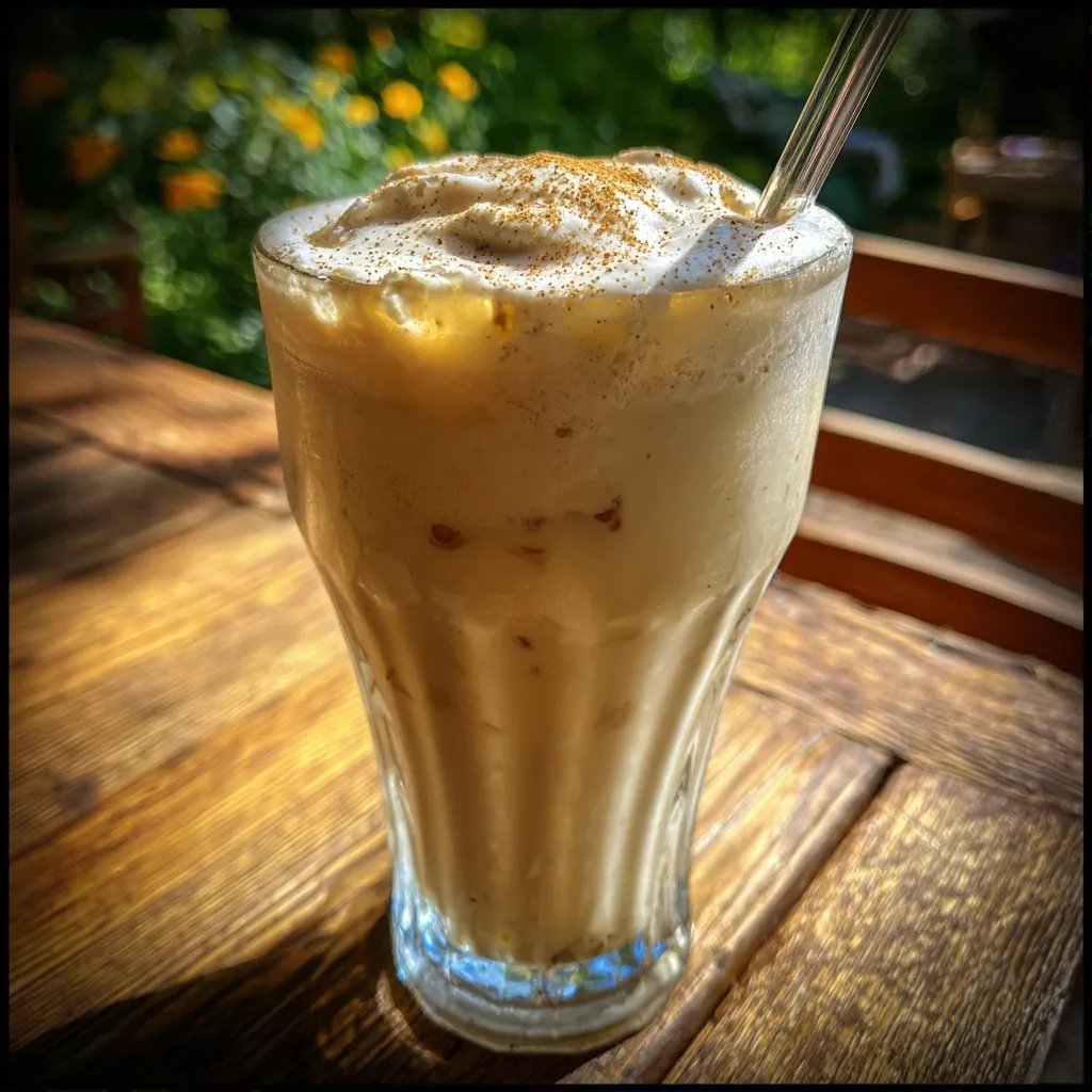 Café glacé latte vanille