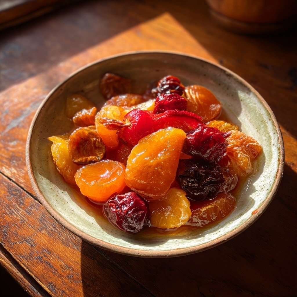 Fruits d’hiver marinés au thé rooibos