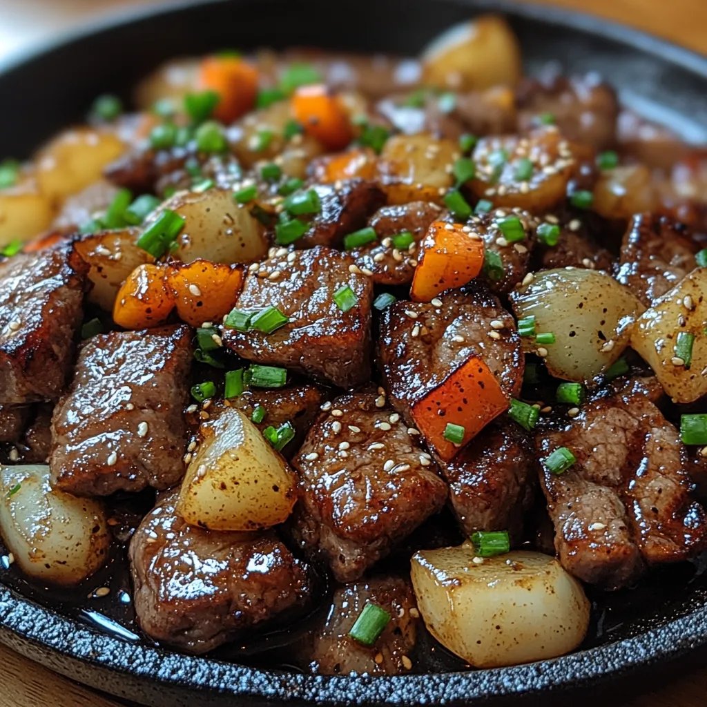Steak au Poivre Chinois Grésillant avec des Oignons : Une Recette Incroyable Ultime