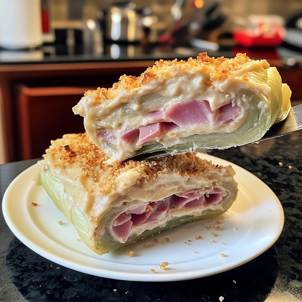 Endives au jambon et béchamel de sarrasin