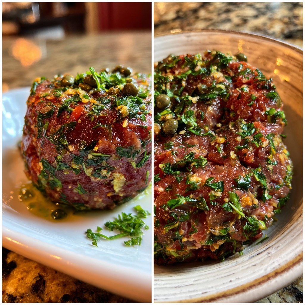 Tartare de bœuf traditionnel