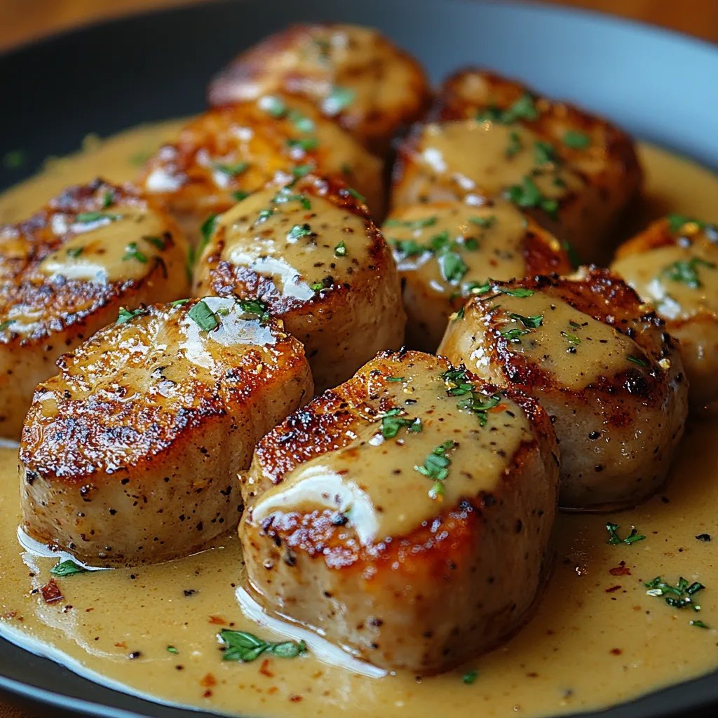 Filet de Porc avec Sauce Crémeuse à la Moutarde de Dijon : Une Recette Incroyable Ultime