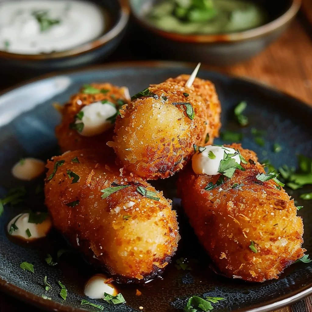 Délicieuses croquettes de thon