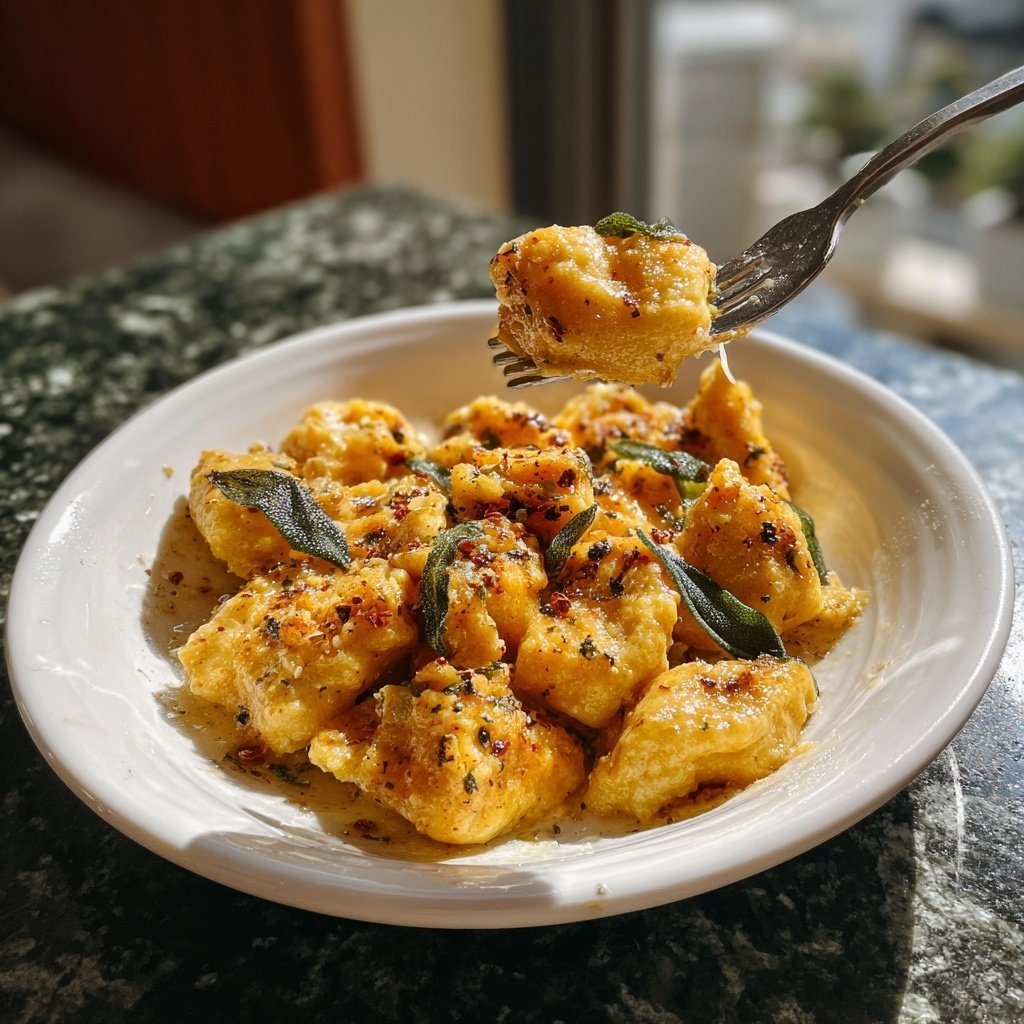 Gnocchis courge beurre sauge