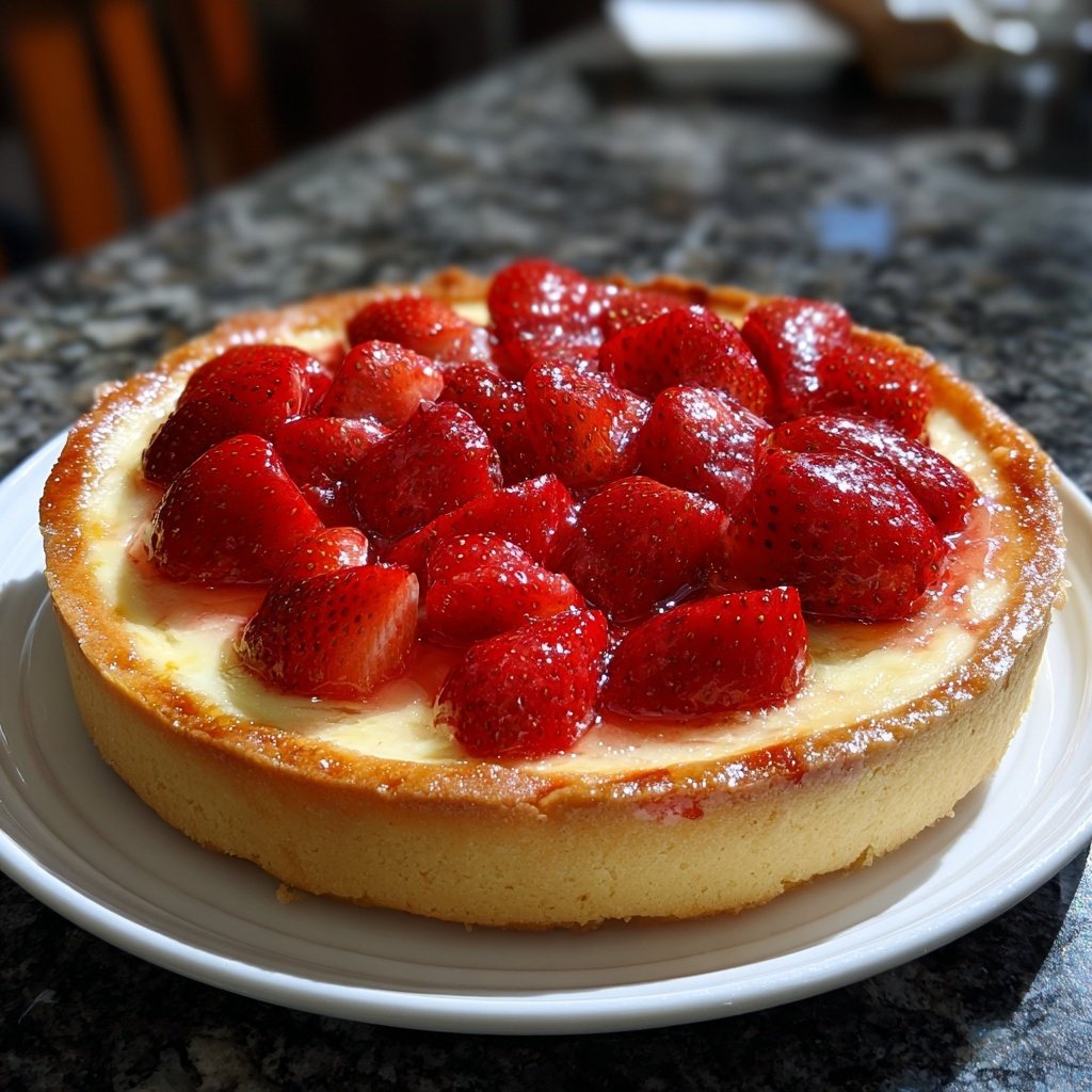 Tarte aux fraises façon pâtissier
