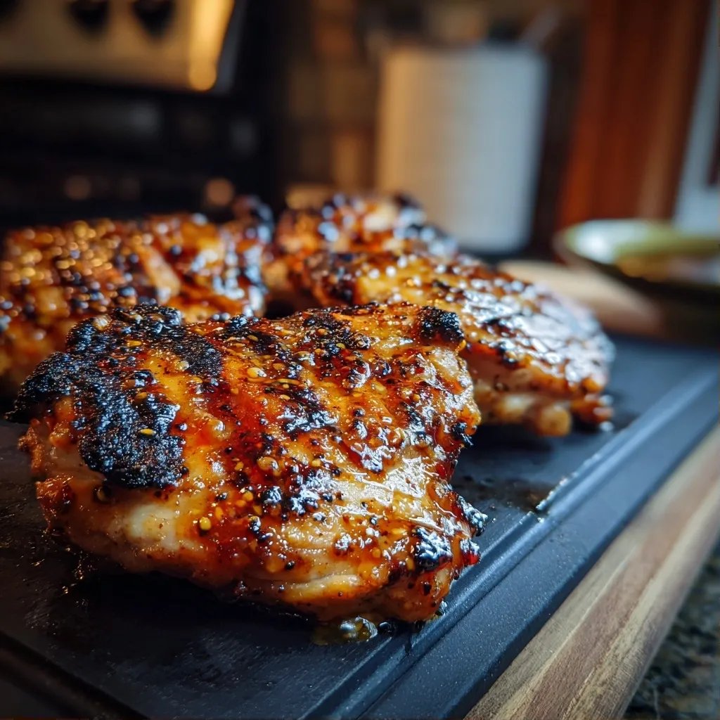 Poulet barbecue miel moutarde