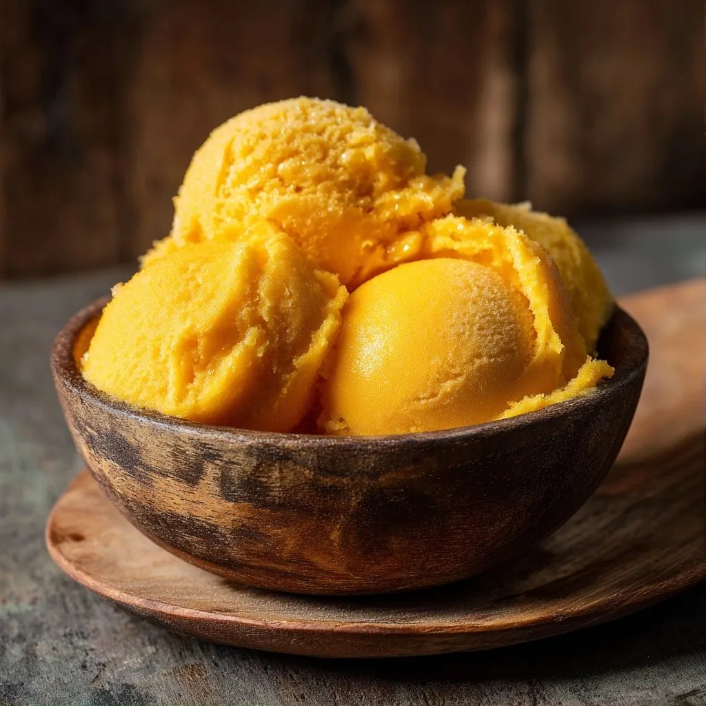 Sorbet mangue maison