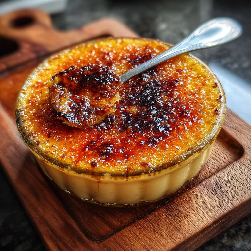 Crème brûlée vanille froide