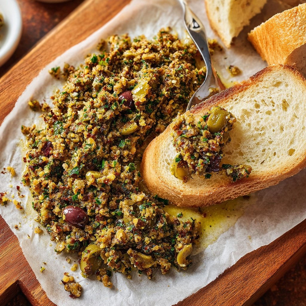 Tapenade olive méditerranéenne étaler