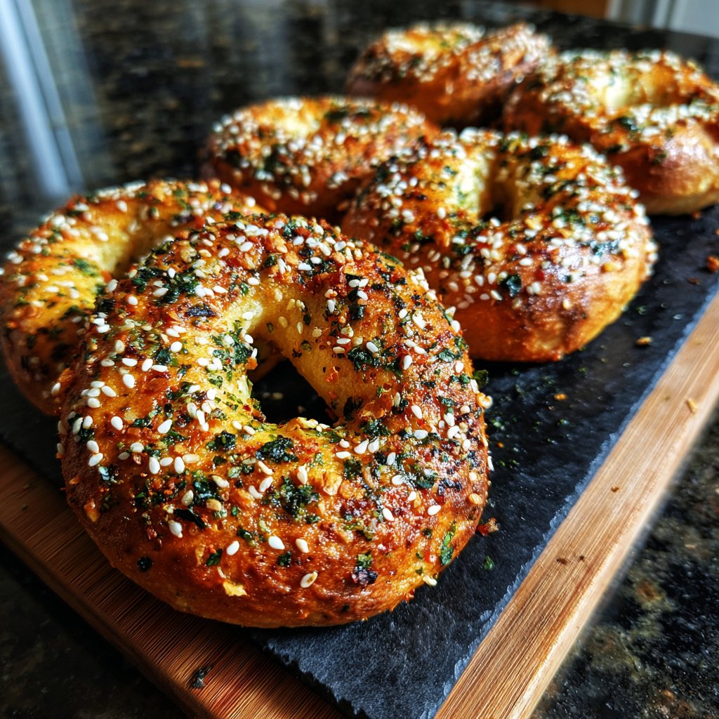 Bagels protéinés piment citron vert