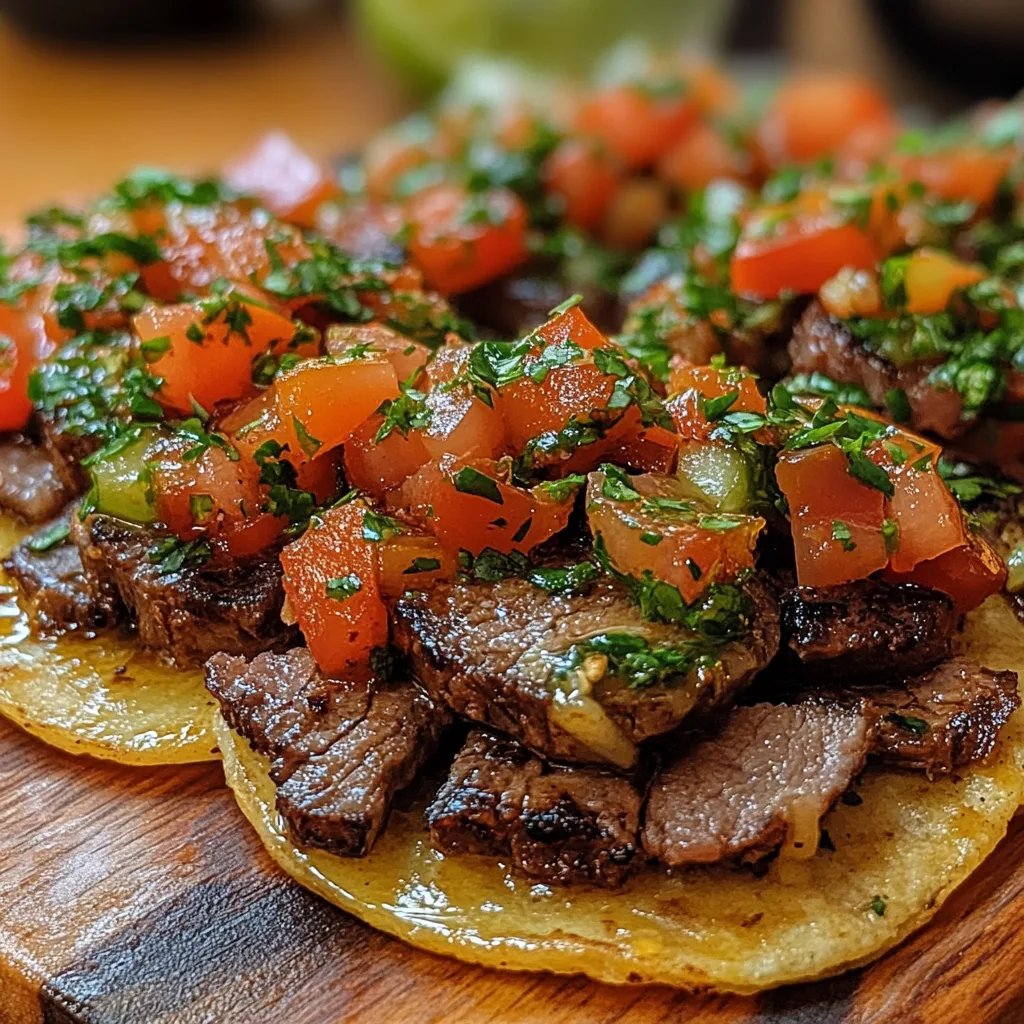 Tostadas Mexicaines de Carne Asada : Une Recette Incroyable Ultime