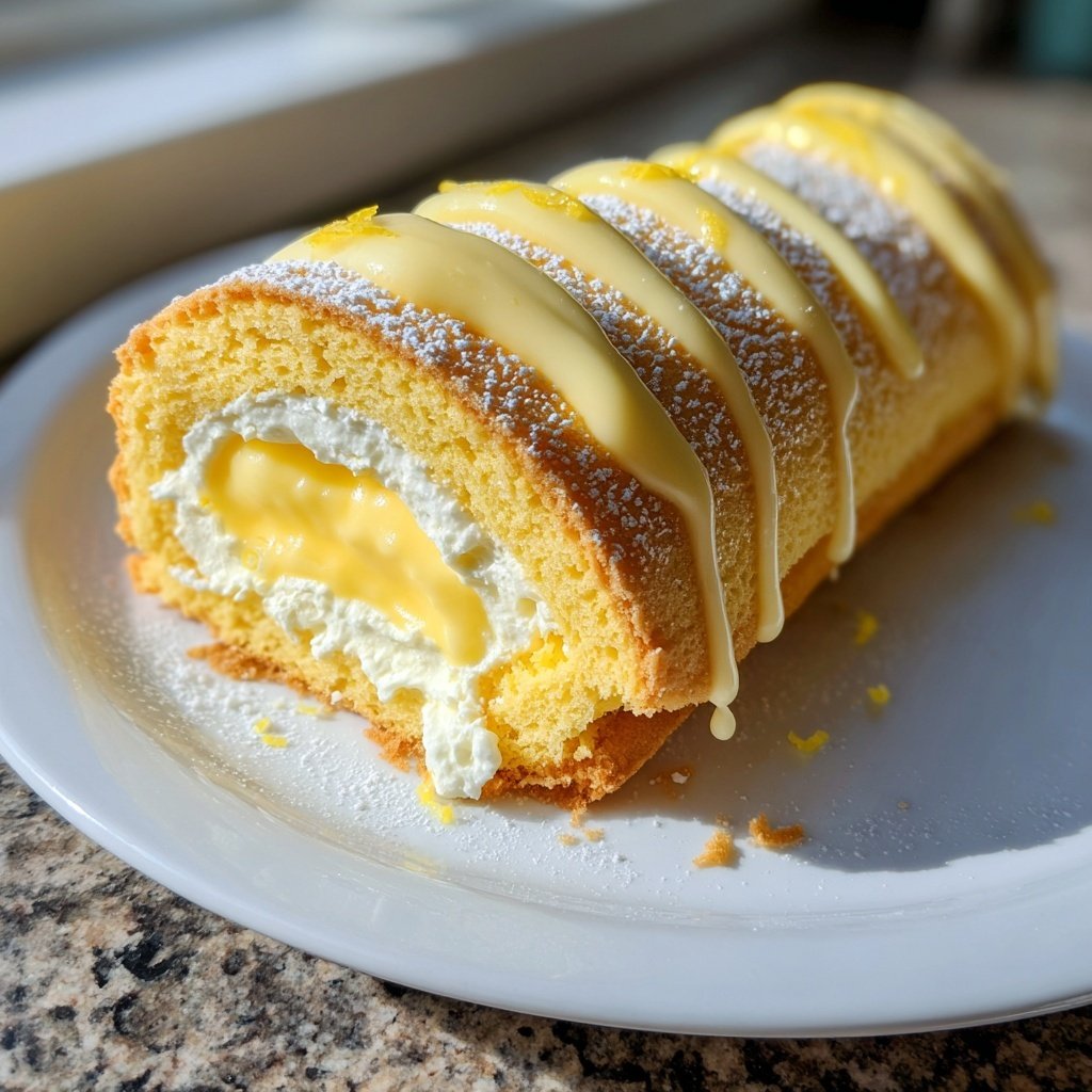 Bûche façon tarte au citron