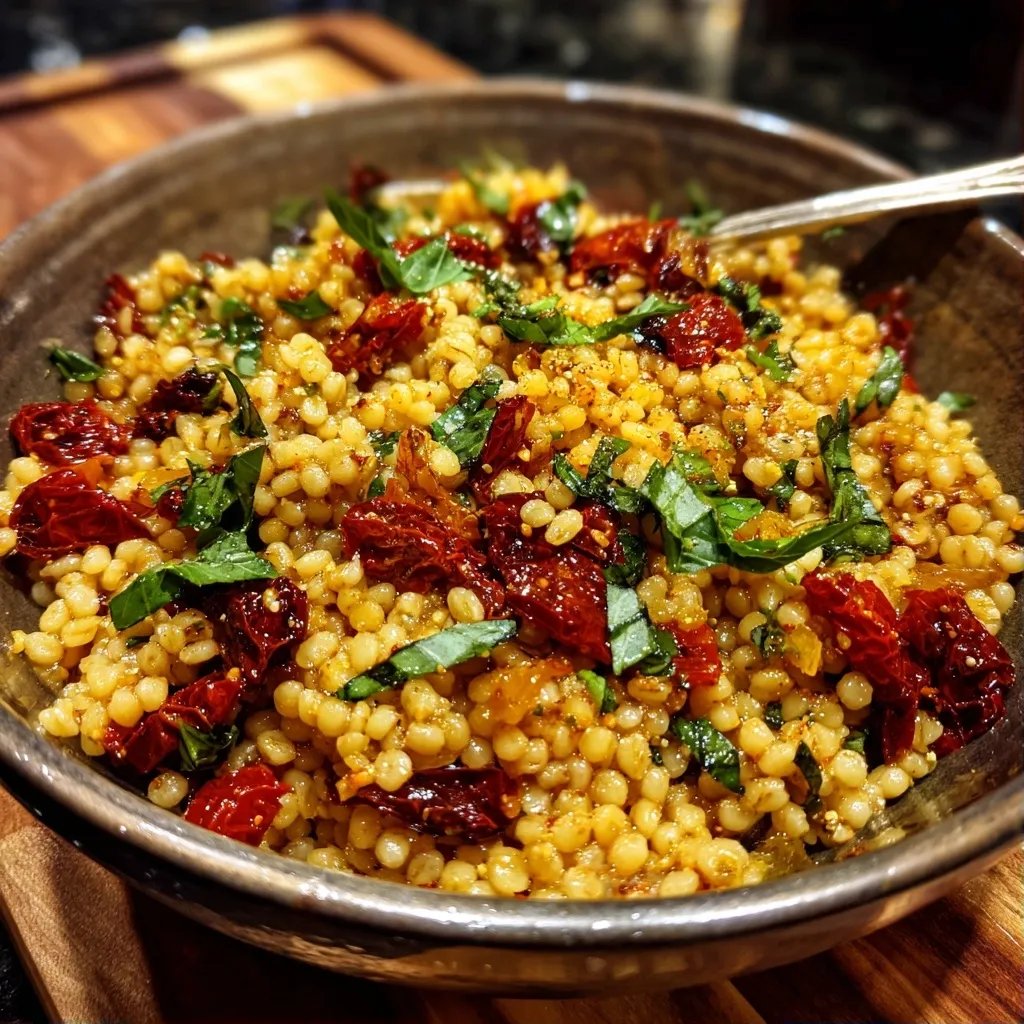 Orge perlée tomates séchées