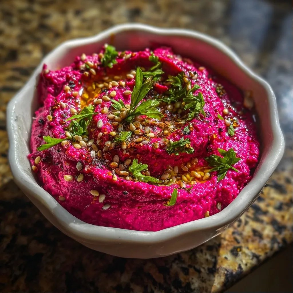 Houmous betterave citron cumin