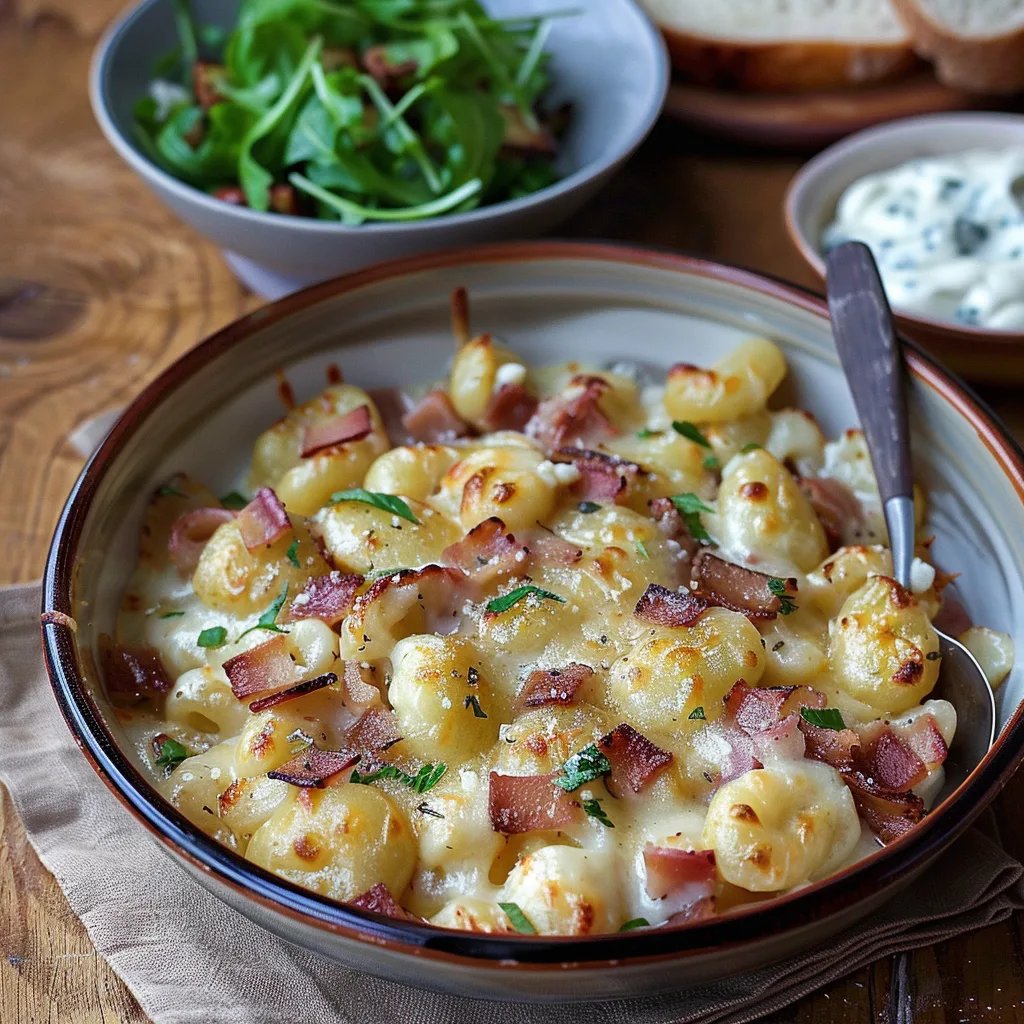 Poêlée de gnocchi façon tartiflette
